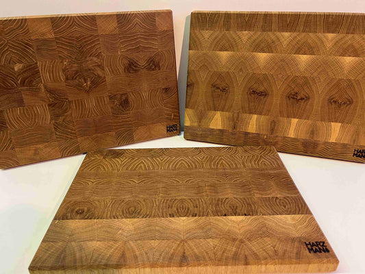 Eiche Stirnholz Schneidebrett